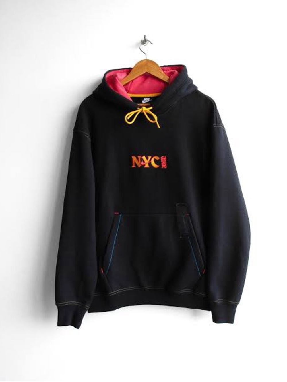 Nike Chinatown NYC Embroidered Black Hoodie